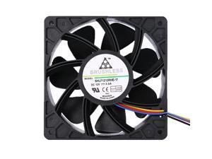 7500RPM DC12V 5.0A Miner Cooling Fan 7 Fan blades Delta QFR1212UHE Cooling Fan Replacement 4-pin Connector For Antminer Bitmain S7 S9 for Projects Requiring Cooling or Ventilation 7500RPM DC12V 5.0A Miner Cooling Fan 7 Fan blades Delta QFR1212UHE Cooling Fan Replacement 4-pin Connector For Antminer Bitmain S7 S9 for Projects Requiring Cooling or Ventilation