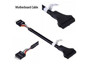 6 inch USB3.0 to USB2.0 motherboard extension cable USB 2.0 9Pin Header Male to Motherboard USB 3.0 20Pin Female Adapter Converter Cable Black 6 inch USB3.0 to USB2.0 motherboard extension cable USB 2.0 9Pin Header Male to Motherboard USB 3.0 20Pin Female Adapter Converter Cable Black