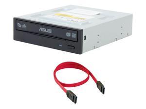 ASUS 24x DVD±RW DL Multi Burner Writer Internal SATA Optical Drive With TRONWIRE SATA Cable For Desktop PC Computer ASUS 24x DVD±RW DL Multi Burner Writer Internal SATA Optical Drive With TRONWIRE SATA Cable For Desktop PC Computer