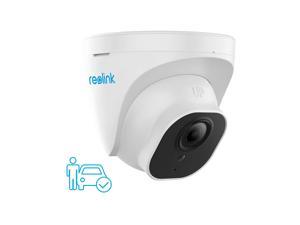 Reolink 4K 8MP Outdoor Security Camera, Smart Human/Vehicle Detection PoE IP Camera Work with Google Assistant Audio Dome, 256GB Micro SD (not Included) Storage for 24/7 Recording, RLC-820A