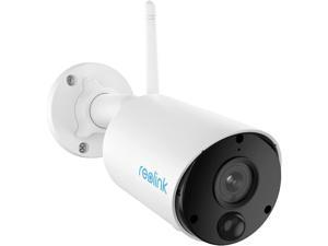 Reolink Wireless Security Camera Outdoor  1080P HD, Rechargeable Battery-Powered, 2.4GHz WiFi, Night Vision, 2-Way Talk, Works with Alexa, Cloud/Local SD Storage  Argus Eco