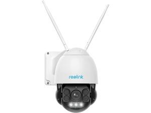 Reolink 5MP HD Semi-Wireless Security Camera System Outdoor, Auto Tracking, 5X Optical Zoom, Pan & Tilt, AI Motion Detection, 2.4/5Ghz Dual Band WiFi, Color Night Vision with 3 Spotlights, RLC-523WA