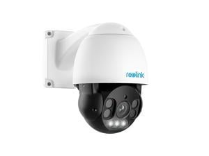 Reolink PTZ Camera Outdoor 8MP, PoE IP Security Video Surveillance,5X Optical Zoom Auto Tracking, 3pcs Spotlights 196 Ft Color Night Vision, Two Way Audio, Up to 256GB SD Card(Not Included), RLC-823A
