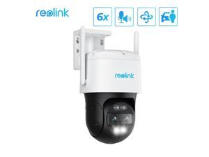 Reolink 4K 8MP Dual Lens Outdoor Security Camera, PTZ Camera with Auto Tracking, 2.4/5GHz WiFi Smart Person/Vehicle Detection, 6X Hybrid Zoom, Color Night Vision, TrackMix WiFi