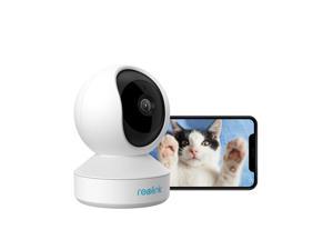 Reolink E1 Smart Detect 3MP HD Wireless Security Camera, Plug-in Indoor 2.4GHz WiFi Camera for Home Security/Baby Monitor/Pets, Pan Tilt Night Vision Local Storage Works with Alexa/Google Assistant