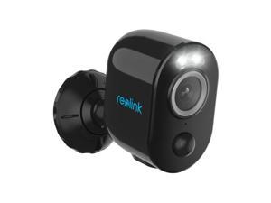 Reolink Security Camera Wireless Outdoor, 2K Spotlight Color Night Vision, 2.4/5GHz WiFi, Solar/Battery Powered, Smart Detection,SD Storage, Work with Alexa - Reolink Argus 3 Pro-Black