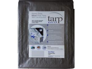 Kotap 30-ft x 40-ft Heavy-Duty 12 by 12 Cross Weave 8-mil Reversible Green//Silver Poly Tarp TGS-3040 Kotap America Ltd. Item
