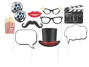 Value 2-Pack Creative Converting Sparkle Spa Party 10 Assorted Photo Booth Props