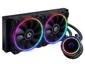 ID-COOLING ZOOMFLOW 240 Addressable RGB AIO Liquid Cooler, 240mm Radiator, 400mm Sleeved Tubing, 2x120mm PWM Fans, TR4/AM4/LGA2066/115X ID-COOLING ZOOMFLOW 240 Addressable RGB AIO Liquid Cooler, 240mm Radiator, 400mm Sleeved Tubing, 2x120mm PWM Fans, TR4/AM4/LGA2066/115X