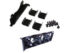 3 Fans Mount Rack PCI Slot Bracket for Video Card DIY 3 Fans Mount Rack PCI Slot Bracket for Video Card DIY