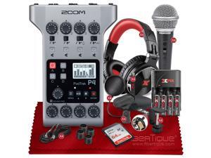 ZOOM PODTRAK P4 THE ULTIMATE RECORDER FOR PODCASTING with 64GB Memory Card, Four Samson R21S Dynamic Microphone, Four XPIX Pro DJ Headphones, and Essential Accessories Bundle ZOOM PODTRAK P4 THE ULTIMATE RECORDER FOR PODCASTING with 64GB Memory Card, Four Samson R21S Dynamic Microphone, Four XPIX Pro DJ Headphones, and Essential Accessories Bundle