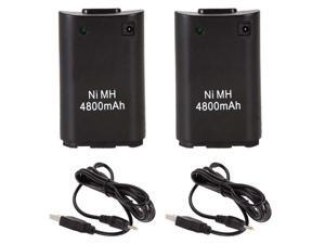 2x 4800mAh Battery Pack +Charger Cable for Xbox 360 Wireless Game Controller Gamepads Battery Pack Xbox 360 Bateria Replacement 2x 4800mAh Battery Pack +Charger Cable for Xbox 360 Wireless Game Controller Gamepads Battery Pack Xbox 360 Bateria Replacement