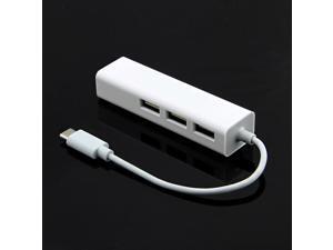 USB3.1 Type-C USB-C to RJ45 Ethernet LAN Adapter With USB Hub for Macbook Notebook Tablet USB3.1 Type-C USB-C to RJ45 Ethernet LAN Adapter With USB Hub for Macbook Notebook Tablet