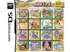 486 in 1 Game Cartridge Multicart, Game Pack Card for Nintendo DS/NDS/NDSL/NDSi/3DS/2DS XL/LL
