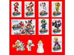New 10PCS Super Mario Odyssey Amiibo NFC TAG 7 Cards + 3 Tag Pendants for NS Switch WII U