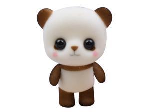 Adorable pet lesser brown panda PVC plastic toys plush doll ornament