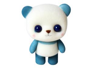 Adorable pet lesser blue panda PVC plastic toys plush doll ornament