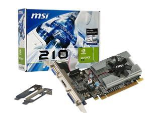 MSI N210-MD1G/D3 Low-Profile Graphics Card, 1GB 64-bit DDR3, PCI-E 2.0 x16 MSI N210-MD1G/D3 Low-Profile Graphics Card, 1GB 64-bit DDR3, PCI-E 2.0 x16