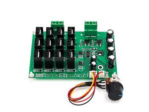 Motor Speed Control Board, DC 10-50V 60A High Power Motor Speed Controller PWM HHO RC Driver Controller Module 12V 24V 48V 3000W Extension Cord with Switch