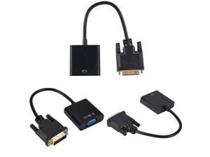 Male to VGA Female Video Converter Adapter  24+1 15 Pin -D to VGA Adapter Cable 1080P