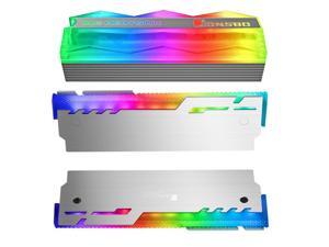Jonsbo 1x M.2 ARGB Lighting M.2 SSD Heatsink 5V 3Pin & JONSBO 2Pcs NC-3 Memory Cooler ARGB Cooling Vest LED Light Jonsbo 1x M.2 ARGB Lighting M.2 SSD Heatsink 5V 3Pin & JONSBO 2Pcs NC-3 Memory Cooler ARGB Cooling Vest LED Light