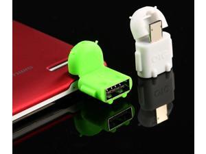 10Pcs/Lot Android Robot Shaped Micro USB to USB OTG Adapter Cable for Smart Phone Galaxy S3 S4 Note2 10Pcs/Lot Android Robot Shaped Micro USB to USB OTG Adapter Cable for Smart Phone Galaxy S3 S4 Note2