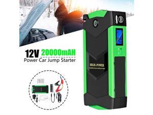 High Power Car Jump Starter 20000MAh Starting Device with Quick Charger 12V 600A Power Bank Car Charger US Plug