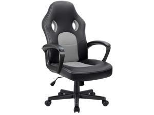 Ofm Essentials Collection Racing Style Bonded Leather Gaming Chair In Gray Ess 3085 Gry Newegg Com