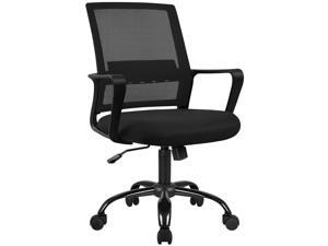 Furmax Office Ergonomic Mesh Desk Modern Mid Back Task Home Chair with Lumber Support and Armrest (Black) Furmax Office Ergonomic Mesh Desk Modern Mid Back Task Home Chair with Lumber Support and Armrest (Black)