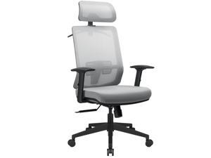 Furmax Ergonomic Office Chair High Back Desk Chair Mesh Computer Chair with Adjustable Headrest, Lumbar Support, Armrests and Clothes Hanger (Gray) Furmax Ergonomic Office Chair High Back Desk Chair Mesh Computer Chair with Adjustable Headrest, Lumbar Support, Armrests and Clothes Hanger (Gray)