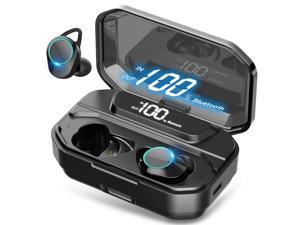 Wireless Earbuds, Nurbenn TWS Bluetooth 5.0 Headphones True Wireless Ear Buds IPX7 Waterproof Dual Built-in Mic Earphones with 4000mAh Charging Case for 120H Extended Playtime Wireless Earbuds, Nurbenn TWS Bluetooth 5.0 Headphones True Wireless Ear Buds IPX7 Waterproof Dual Built-in Mic Earphones with 4000mAh Charging Case for 120H Extended Playtime