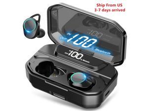 Wireless Earbuds, Nurbenn Bluetooth 5.0 Headphones True Wireless Ear Buds IPX7 Waterproof Dual Built-in Mic Earphones with 4000mAh Charging Case for 120H Extended Playtime Wireless Earbuds, Nurbenn Bluetooth 5.0 Headphones True Wireless Ear Buds IPX7 Waterproof Dual Built-in Mic Earphones with 4000mAh Charging Case for 120H Extended Playtime