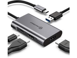 USB C To Dual HDMI Hub - Dual HD Screen Extend & Mirror Mode - HDMI To USB C Adapter with Dual 4K Display & USB 3.0 & 100W PD Compatible with MacBook Pro,Nintendo Switch And More Type C Device USB C To Dual HDMI Hub - Dual HD Screen Extend & Mirror Mode - HDMI To USB C Adapter with Dual 4K Display & USB 3.0 & 100W PD Compatible with MacBook Pro,Nintendo Switch And More Type C Device