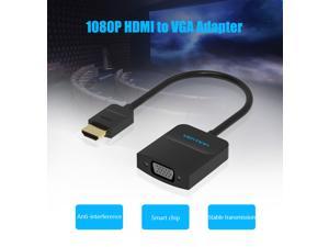 HDMI to VGA Adapter, Vention Gold Plated Active HDMI to VGA Converter(Male to Female) with Audio and Power Supply Digital Audio Video Adapter for TV Stick,Laptop,Raspberry Pi,Xbox,PS4
