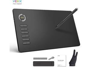 Graphics Drawing Tablet VEIKK A15 10x6 inch Graphic Pen Tablet with Battery-Free Passive Stylus and 12 Shortcut Keys