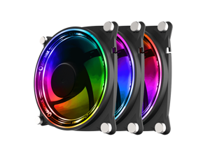 GMX 3Pack 120mm ARGB Case Fan CPU Cooling Fan 5V ARGB MB Aura Sync PWM Fan for CPU Cooler/Raidator/PC Chassis GMX 3Pack 120mm ARGB Case Fan CPU Cooling Fan 5V ARGB MB Aura Sync PWM Fan for CPU Cooler/Raidator/PC Chassis
