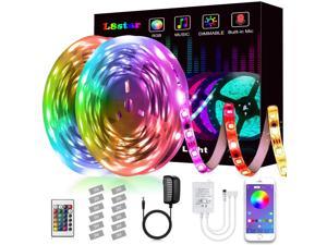 LED Strip Lights, L8star Led Lights Smart Color Changing Rope Lights 32.8ft/10M SMD 5050 RGB Light Strips with Bluetooth Controller Sync to Music Apply for TV, Bedroom and Home Decoration (32.8ft)