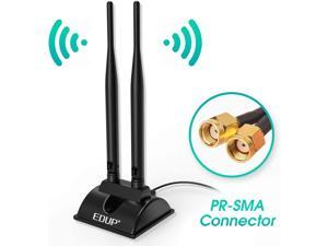 Dual Band WiFi Network Antenna 6dBi with RP-SMA Female Connector, AC 2.4GHz 5GHz Antennas with Magnetic Base Work with PCI-E Wi-Fi Network Card USB WiFi Adapter Wireless Router Extender IP Camera Dual Band WiFi Network Antenna 6dBi with RP-SMA Female Connector, AC 2.4GHz 5GHz Antennas with Magnetic Base Work with PCI-E Wi-Fi Network Card USB WiFi Adapter Wireless Router Extender IP Camera