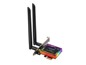 EDUP PCI-E WiFi 6 AX200 AC 3000Mbps 802.11AX Network Card with Bluetooth 5.1 & Heat Sink Wireless PCI Express Wi-Fi Adapters With Colorful Breathing Light EDUP PCI-E WiFi 6 AX200 AC 3000Mbps 802.11AX Network Card with Bluetooth 5.1 & Heat Sink Wireless PCI Express Wi-Fi Adapters With Colorful Breathing Light