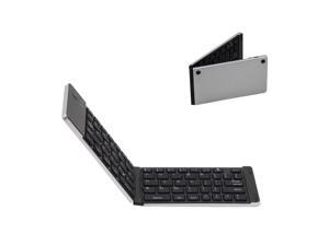 Portable Folding Bluetooth Keyboard, Gllai Ultra Slim Mini Wireless BT Foldable Keyboard for IOS Android Windows - Silver Portable Folding Bluetooth Keyboard, Gllai Ultra Slim Mini Wireless BT Foldable Keyboard for IOS Android Windows - Silver