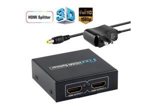 Nurbenn HDMI Splitter 1x2 Switch For Full HD 1080P 3D,HDMI Adapter For HDTV,PC,Projector,Xbox,PS4 Nurbenn HDMI Splitter 1x2 Switch For Full HD 1080P 3D,HDMI Adapter For HDTV,PC,Projector,Xbox,PS4