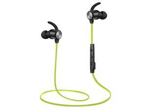 Bluetooth Headphones, ATGOIN Bluetooth 4.1 Magnetic Wireless Sports Earphones W/Mic HD Stereo Sweatproof in Ear Earbuds Gym Running Noise Cancelling Headsets - Green Bluetooth Headphones, ATGOIN Bluetooth 4.1 Magnetic Wireless Sports Earphones W/Mic HD Stereo Sweatproof in Ear Earbuds Gym Running Noise Cancelling Headsets - Green