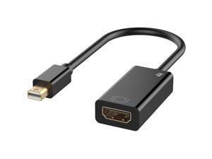 Mini DisplayPort to HDMI, Nurbenn Mini DP(Thunderbolt Compatible) to HDMI 4K Adapter Gold-Plated Cord for MacBook Pro, MacBook Air, Mac Mini, Microsoft Surface Pro 3/4