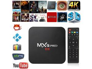 MXQ Pro 4K Updated Stream Media Android 7.1 TV Box Quard Core Wi Fi UHD Movies