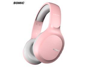 SOMiC Bluetooth Headphones Wireless 72H Playtime CVC8.0 Noise Reduction Hi-Res Certified Sound Headset Comfortable to Wear MS300 SOMiC Bluetooth Headphones Wireless 72H Playtime CVC8.0 Noise Reduction Hi-Res Certified Sound Headset Comfortable to Wear MS300