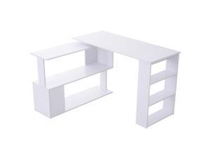 360° Rotng Corner Desk PC Laptop Workston Storage Shelf 360° Rotng Corner Desk PC Laptop Workston Storage Shelf