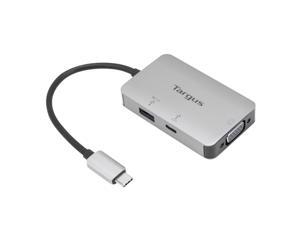 Targus Usb-C Multi-Port Single Video Vga Adapter With 100W Pd Pass-Thru Targus Usb-C Multi-Port Single Video Vga Adapter With 100W Pd Pass-Thru
