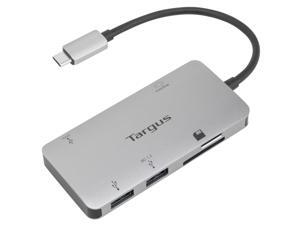 Targus USB-C Multi-Port Single Video Adapter and Card Reader with 100W PD Pass-Thru - ACA953USZ Targus USB-C Multi-Port Single Video Adapter and Card Reader with 100W PD Pass-Thru - ACA953USZ