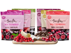Tru Fru Best Seller Sampler Pack: Raspberries, Cherries, Strawberries, Bananas, Cranberries and Coconut Melts Freeze Dried Fresh and Immersed in Premium Dark Chocolate, 6 Pack Tru Fru Best Seller Sampler Pack: Raspberries, Cherries, Strawberries, Bananas, Cranberries and Coconut Melts Freeze Dried Fresh and Immersed in Premium Dark Chocolate, 6 Pack