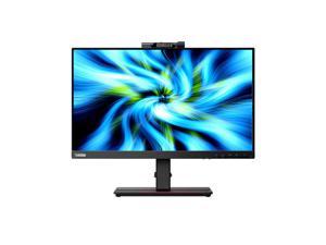 Lenovo ThinkVision T22v-20 21.5" 16:9 Full HD VoIP IPS LCD Monitor with Built-In Speakers, 1080p Webcam and Microphone